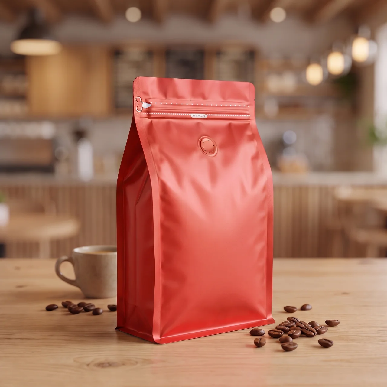 Bolsa para Café 250Gr con Ziplock + Válvula